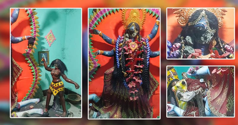 রাজবাড়ীর পাংশায় কালীমন্দিরে প্রতিমা ভাঙচুরের ঘটনায় এলাকায় উদ্বেগ